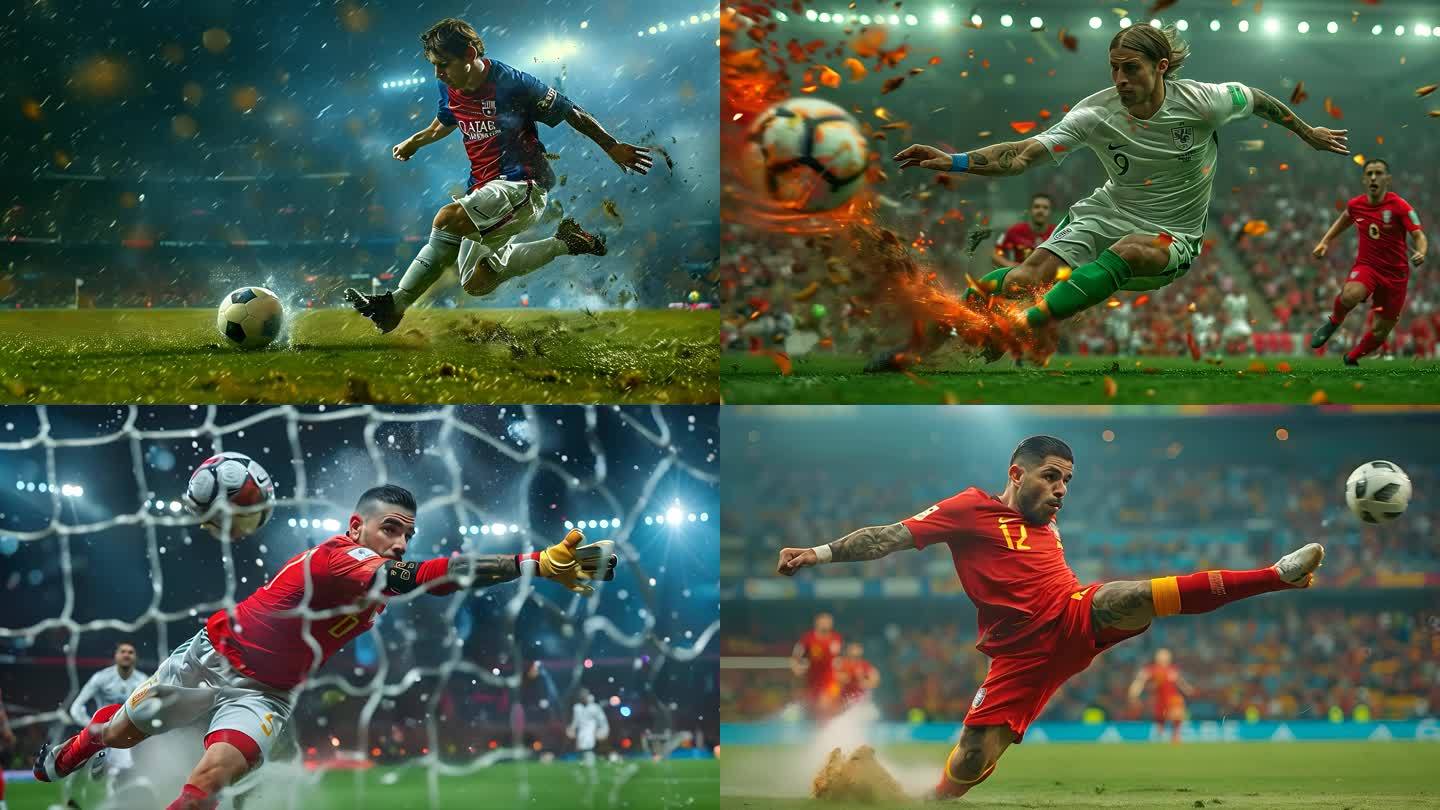 快节奏足球比赛呈现劲爆场面 快节奏足球比赛呈现劲爆场面